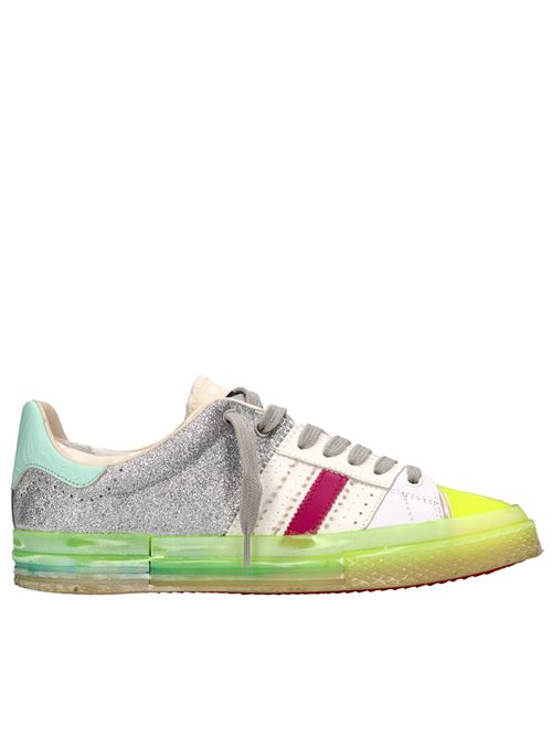 Sneakers in pelle e tessuto HIDNANDER | STARLESS LOW GEMU EDITION HD1WS650 613BIANCO-GIALLO-BEIGE-FUXIA-ARG